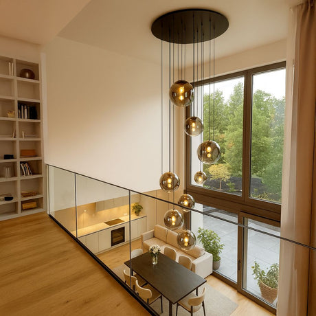 s.luce Candeeiro de galeria Orb 8 luzes modular
