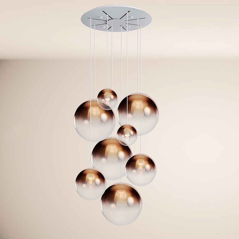 s.luce Orb gallery lamp 8-light modular