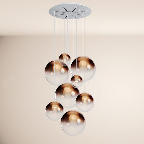 s.luce Orb gallery lamp 8-light modular