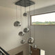 s.luce Lampe de galerie Orb 8 flammes Modulaire