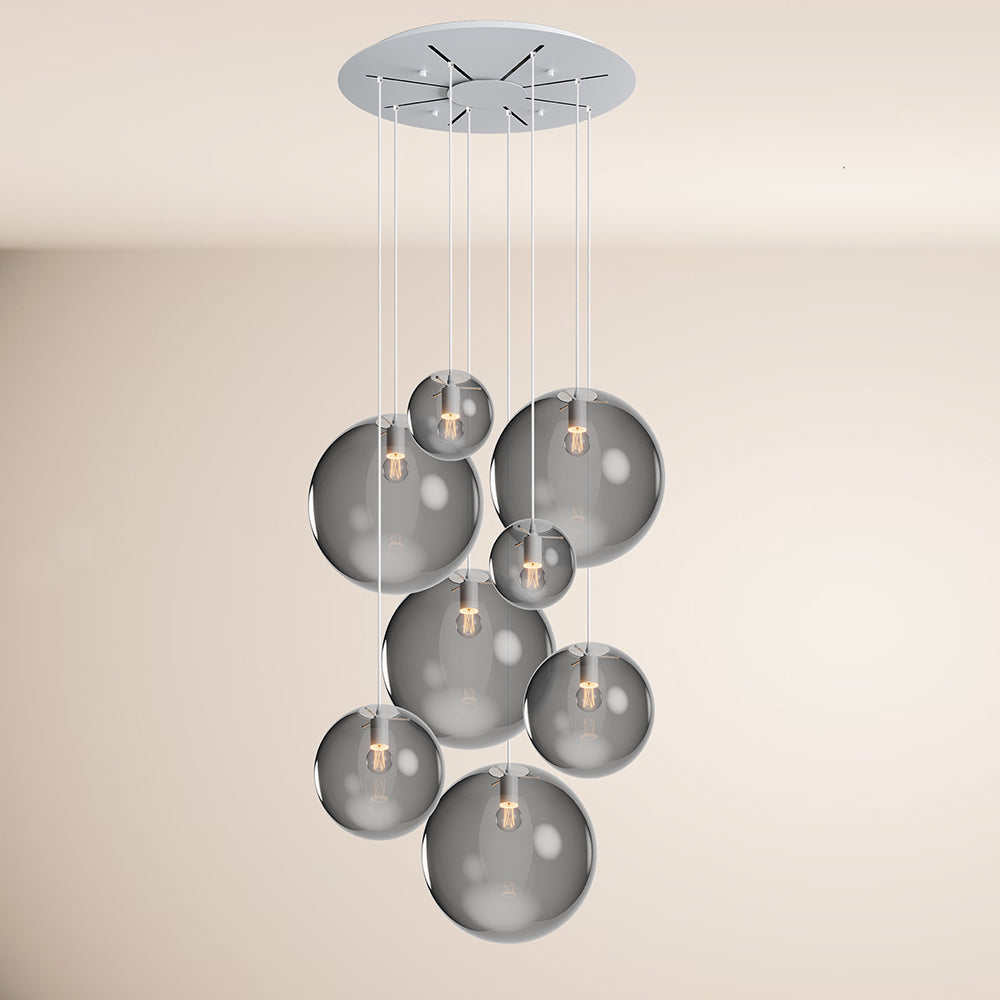 s.luce Orb gallery lamp 8-light modular