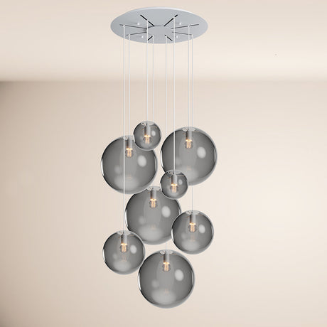 s.luce Orb gallery lamp 8-light modular