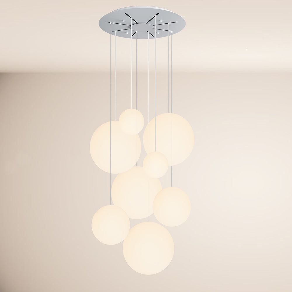 s.luce Orb gallery lamp 8-light modular