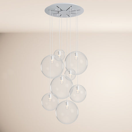 s.luce Orb gallery lamp 8-light modular