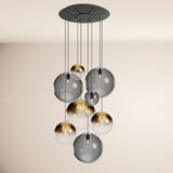 s.luce Orb gallery lamp 8-light modular