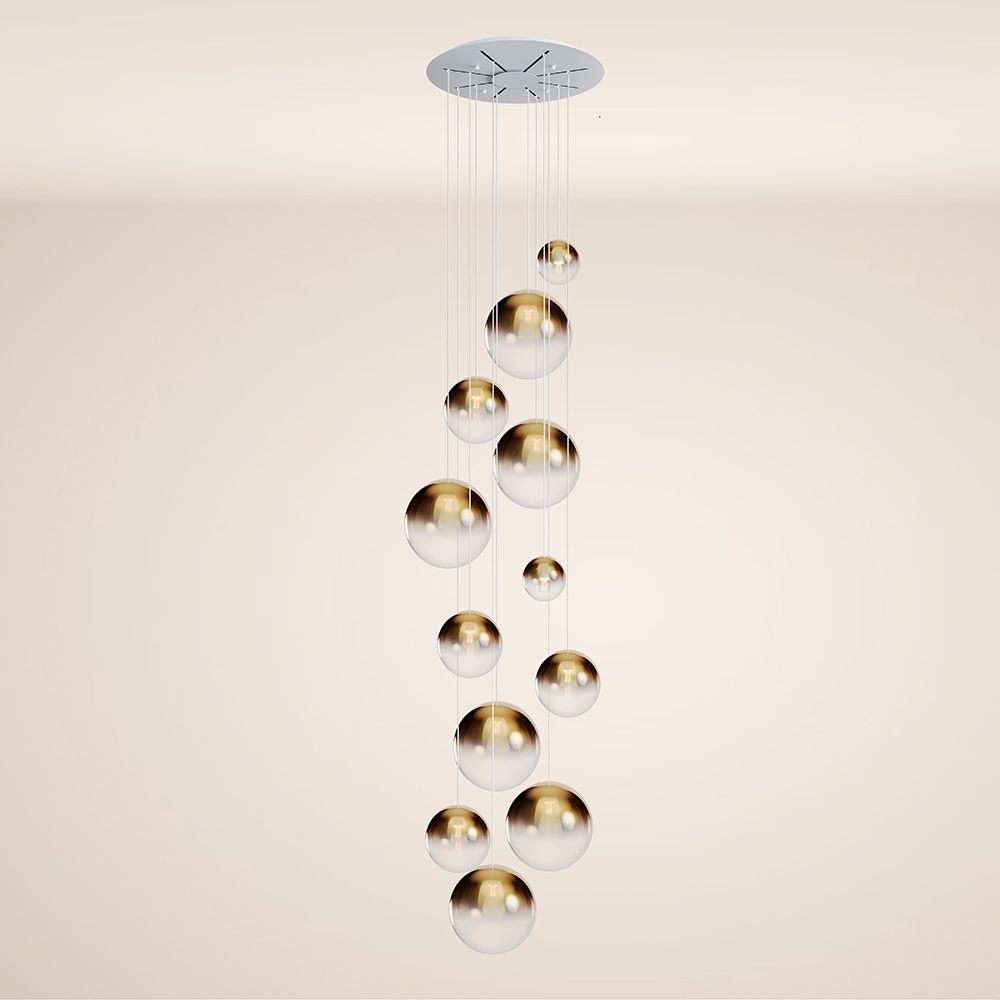 s.luce Orb Galerieleuchte 12-flammig Modular