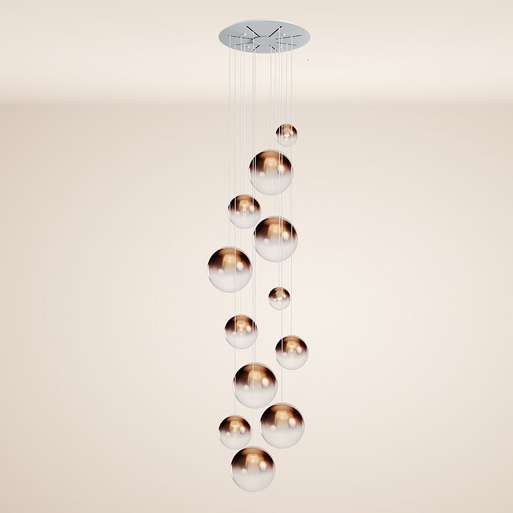 s.luce Orb Galerieleuchte 12-flammig Modular