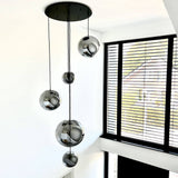 s.luce Orb galerijverlichting 3- of 5-lichts modulaire luifel