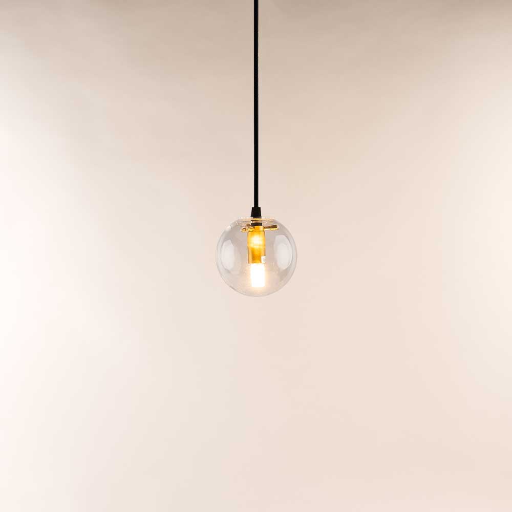 s.luce Orb glass globe gallery light 5m sospensione