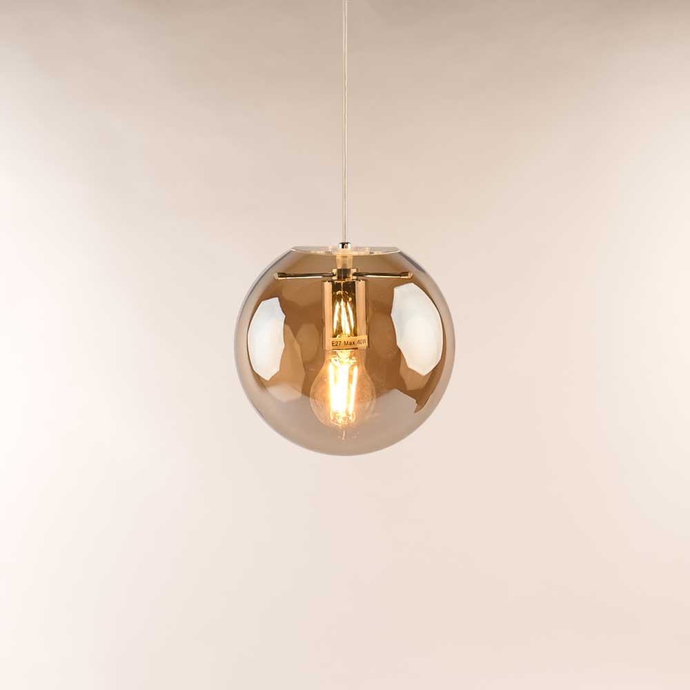 s.luce Orb glass globe gallery light 5m sospensione