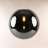 s.luce Orb glass globe gallery light 5m sospensione