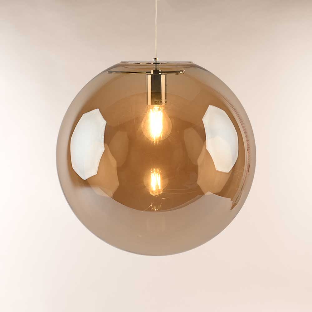 s.luce Orb glass globe gallery light 5m sospensione