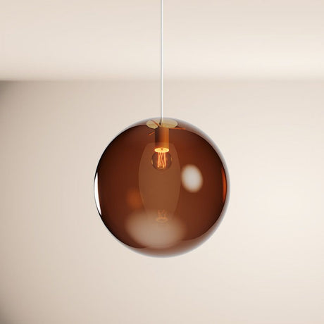 s.luce Orb glass globe gallery light suspension 500cm white