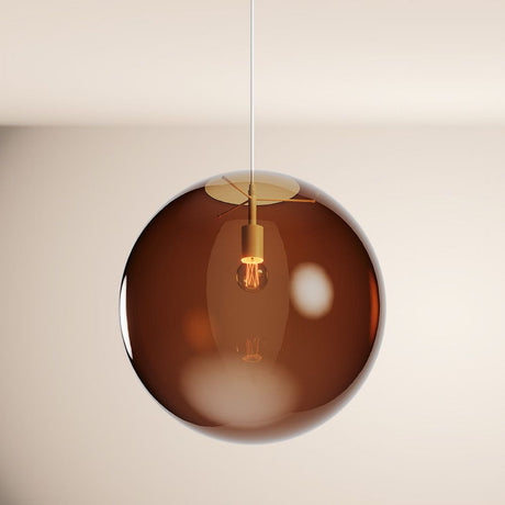 s.luce Orb glass globe gallery light suspension 500cm white
