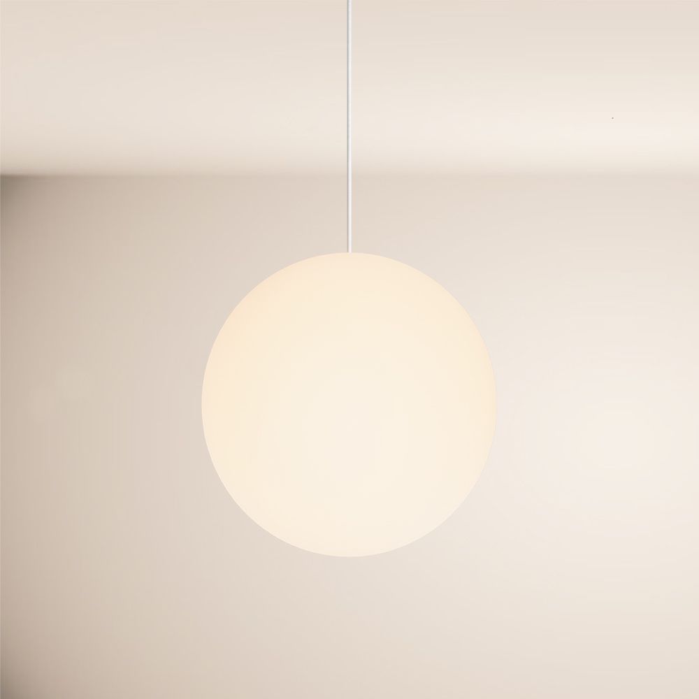 Orb glass ball pendant lamp