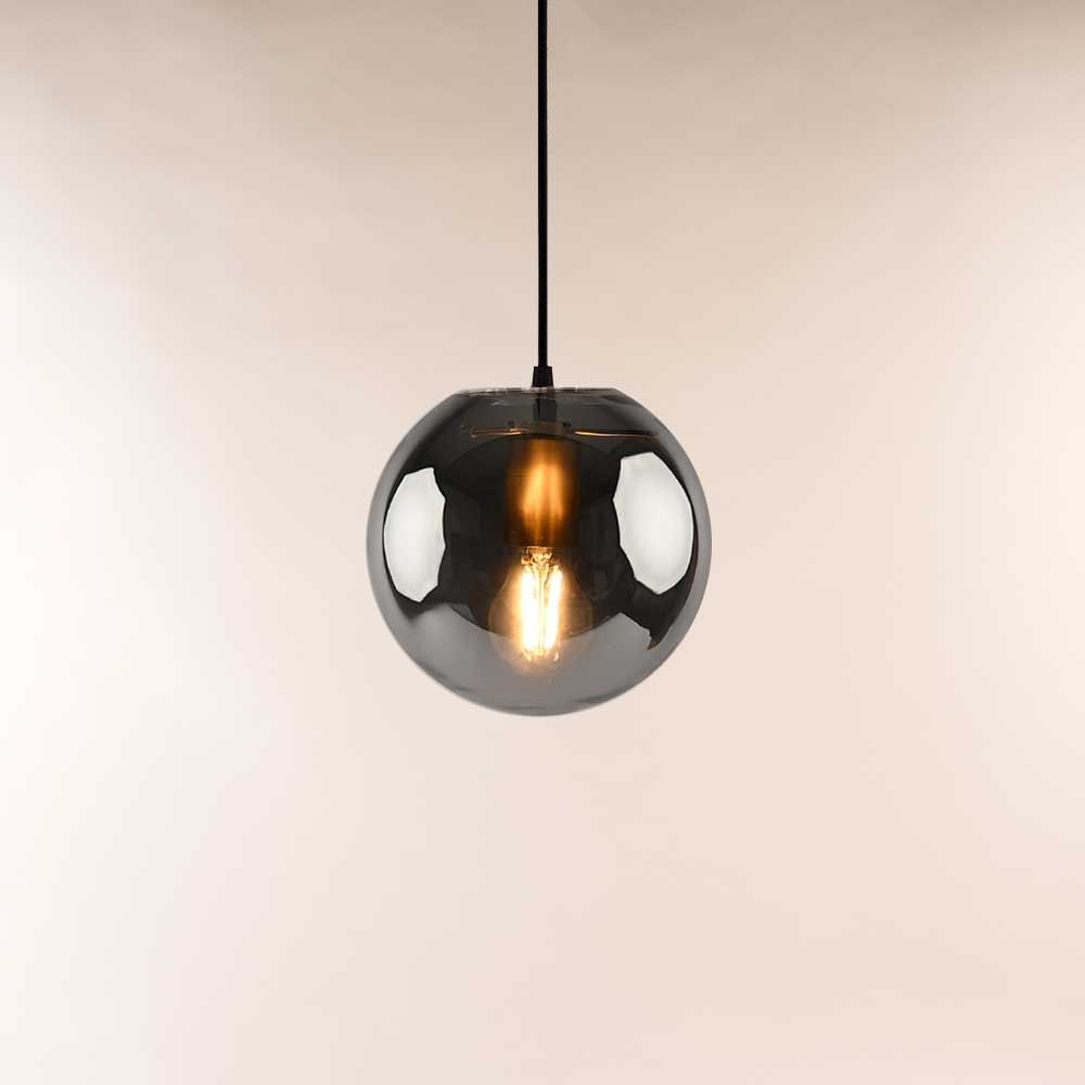 Orb glass ball pendant lamp