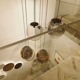 Orb glass ball pendant lamp