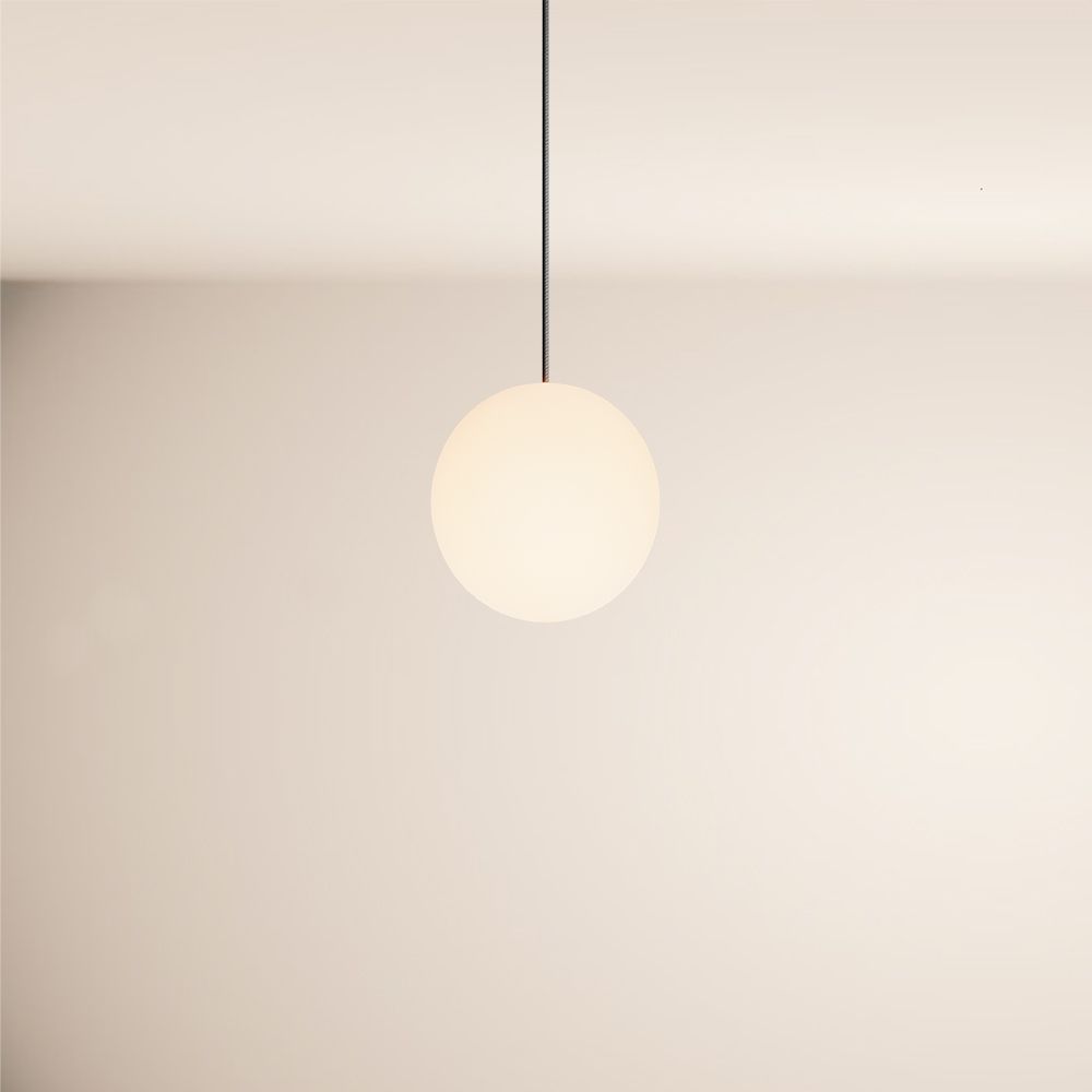 Orb glass ball pendant lamp