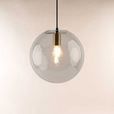 Orb glass ball pendant lamp