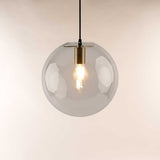 s.luce Lampada a sospensione con globo in vetro Orb