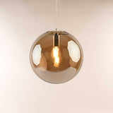 Orb glass ball pendant lamp