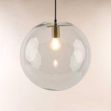 s.luce Lampada a sospensione con globo in vetro Orb