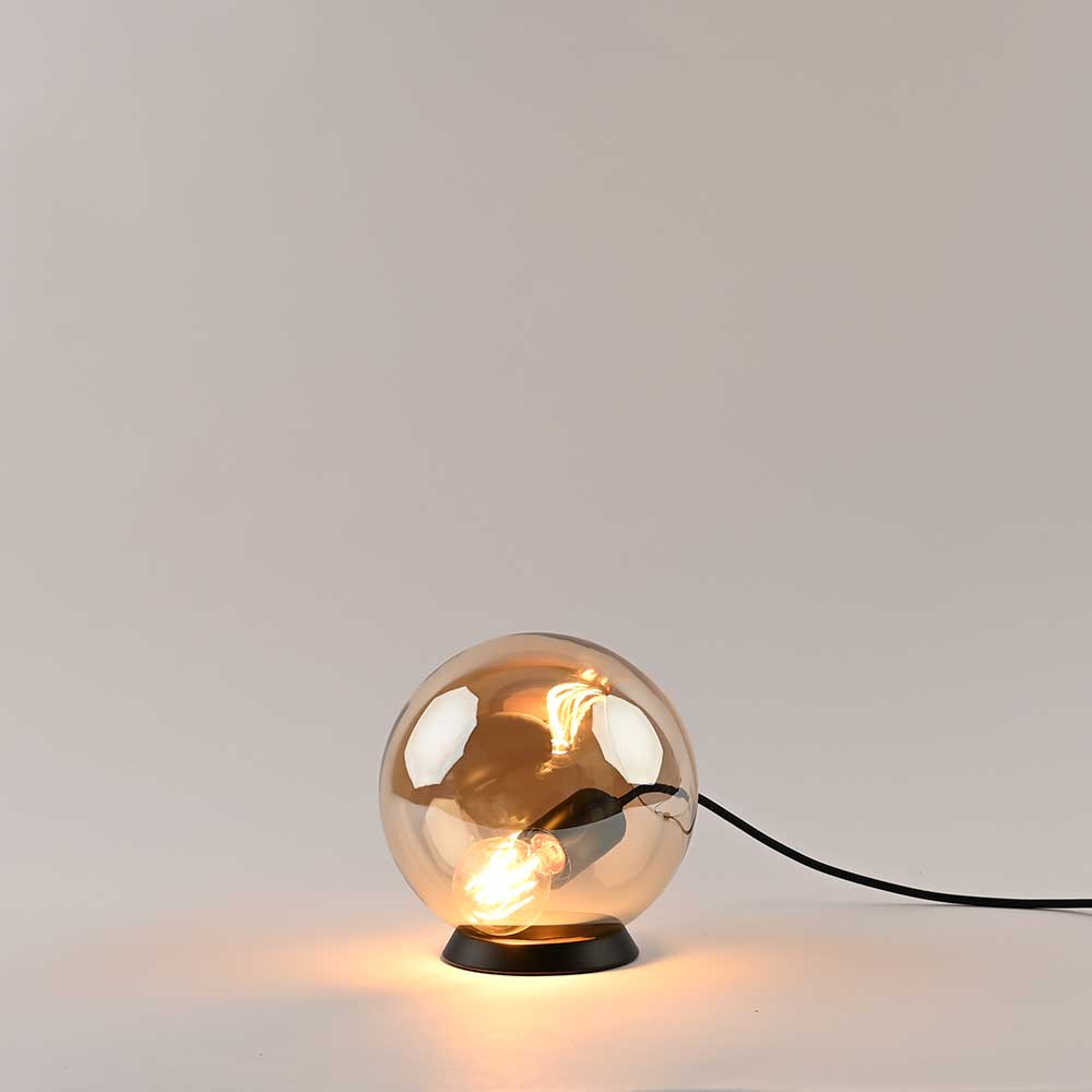 Orb glass ball table lamp