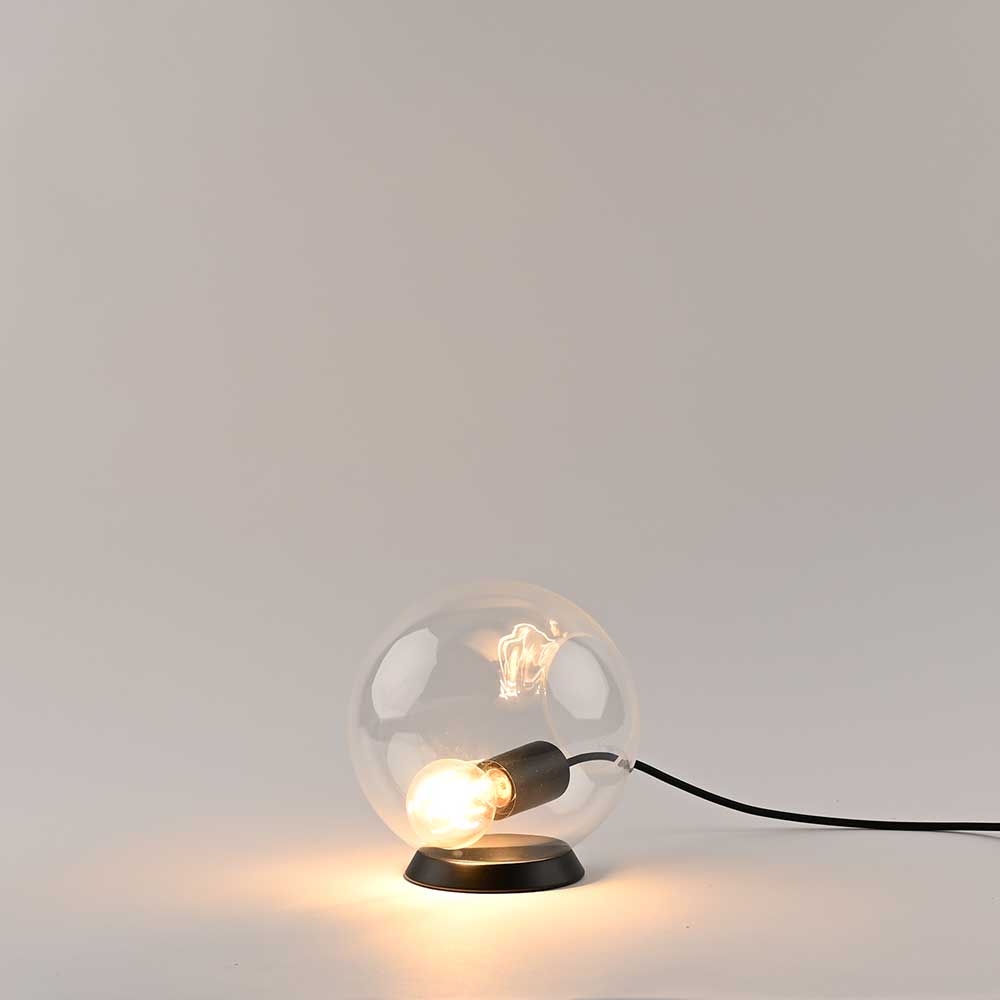 Orb glass ball table lamp