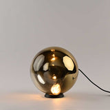 Orb glass ball table lamp