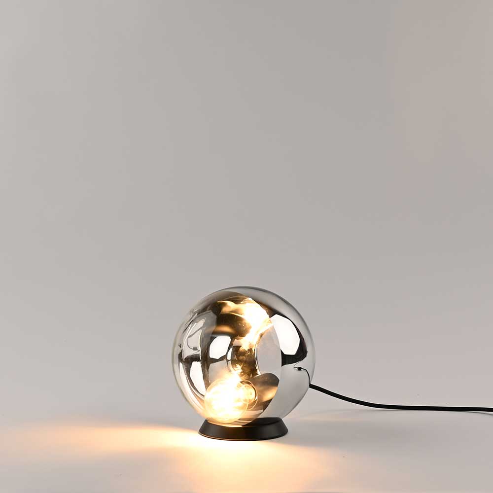 Orb glass ball table lamp