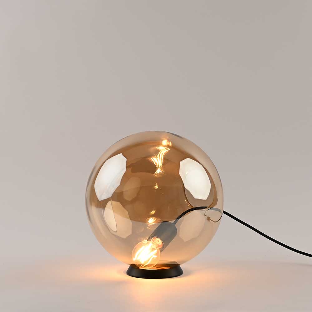 Orb glass ball table lamp