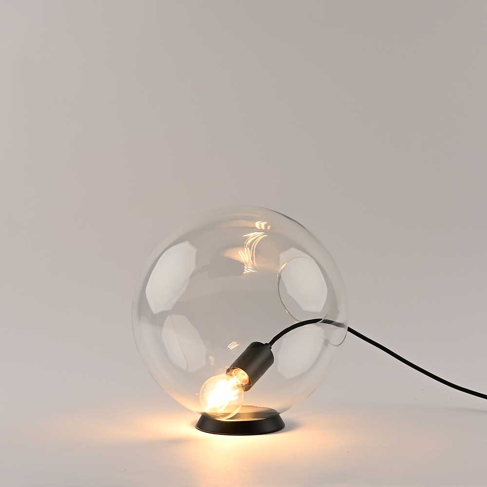 Orb glass ball table lamp