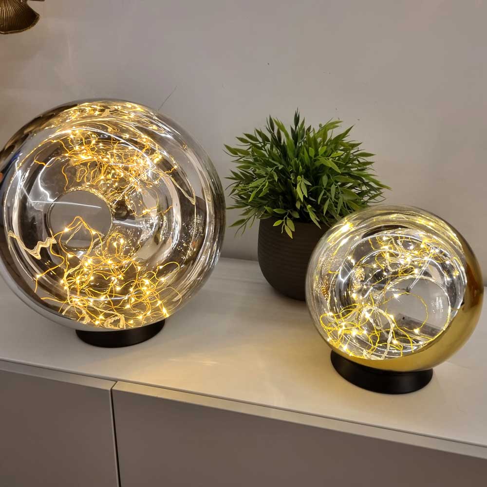 s.luce Orb LED dekorativ lampa glasboll prydnad