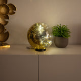 Orb LED-Dekolampe Glaskugel Ornament  s.luce Gold Verlauf Ø 30cm 