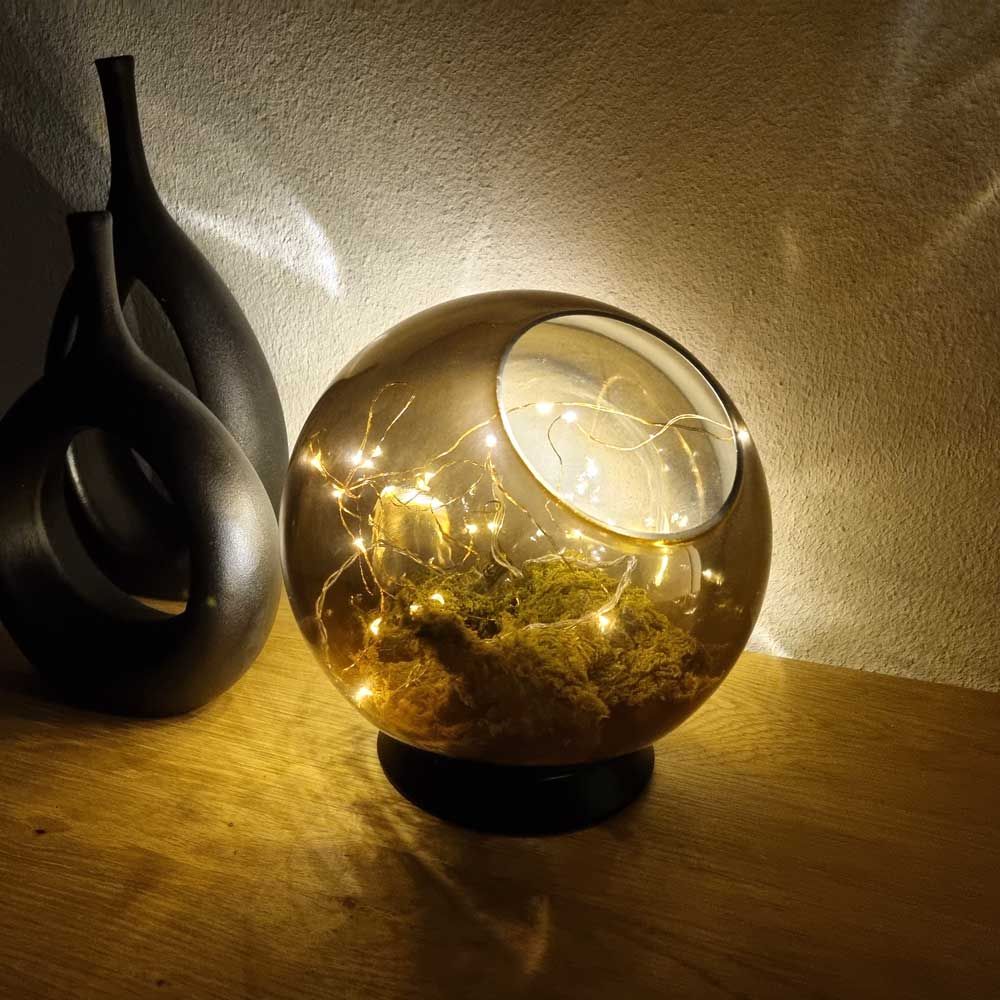 s.luce Orb LED-Dekolampe Glaskugel Ornament