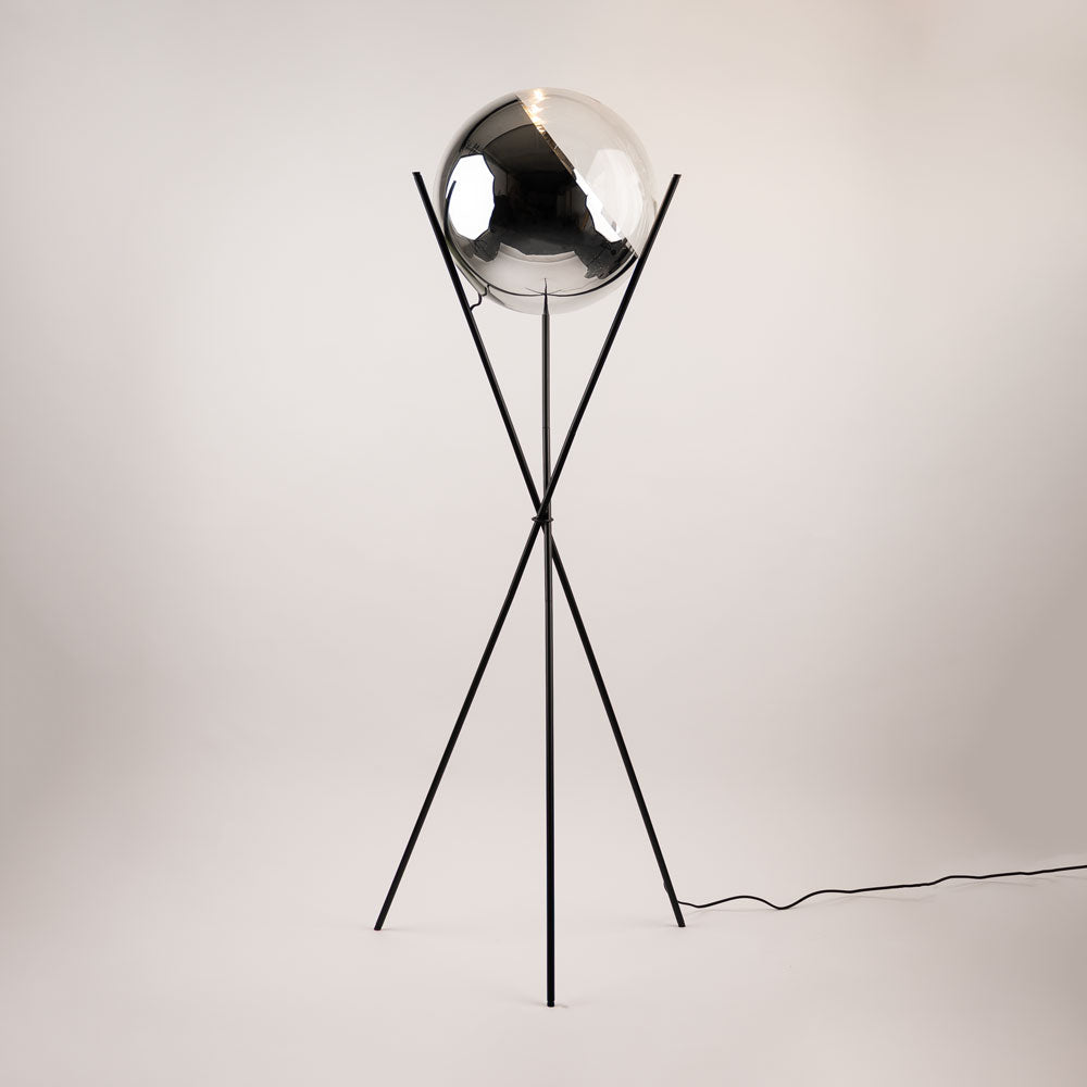 Orb Tripod glass ball floor lamp tripod 160cm