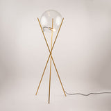 Orb Tripod glass ball floor lamp tripod 160cm