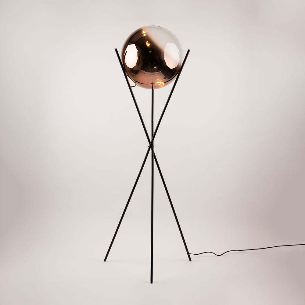 Orb Tripod glass ball floor lamp tripod 160cm