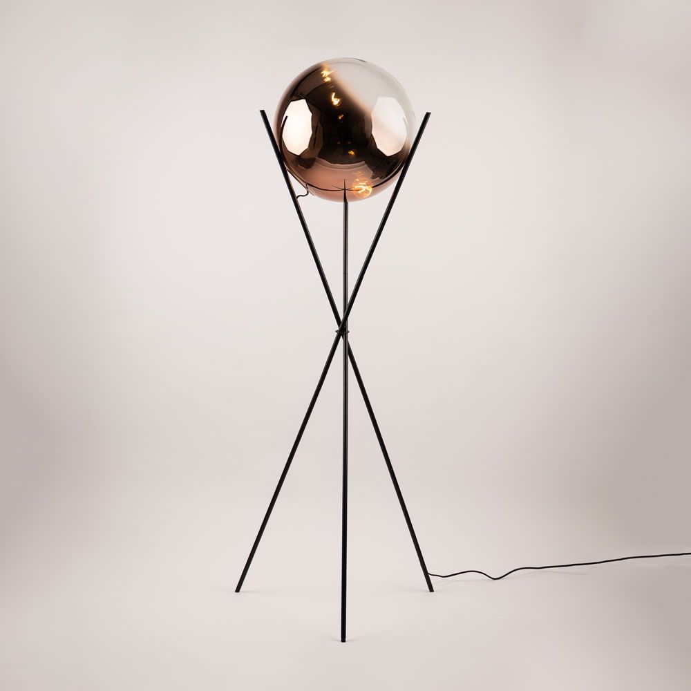 s.luce Orb Axis lasipallo lattiavalaisin jalusta 160cm