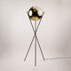 s.luce Orb Axis Boule de verre Lampadaire tripode 160cm