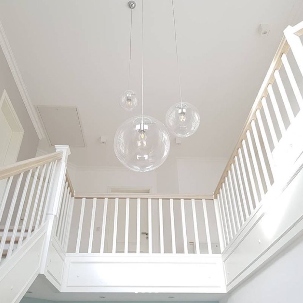 s.luce Orb XL 8-ljus gallerilampa med modulär baldakin