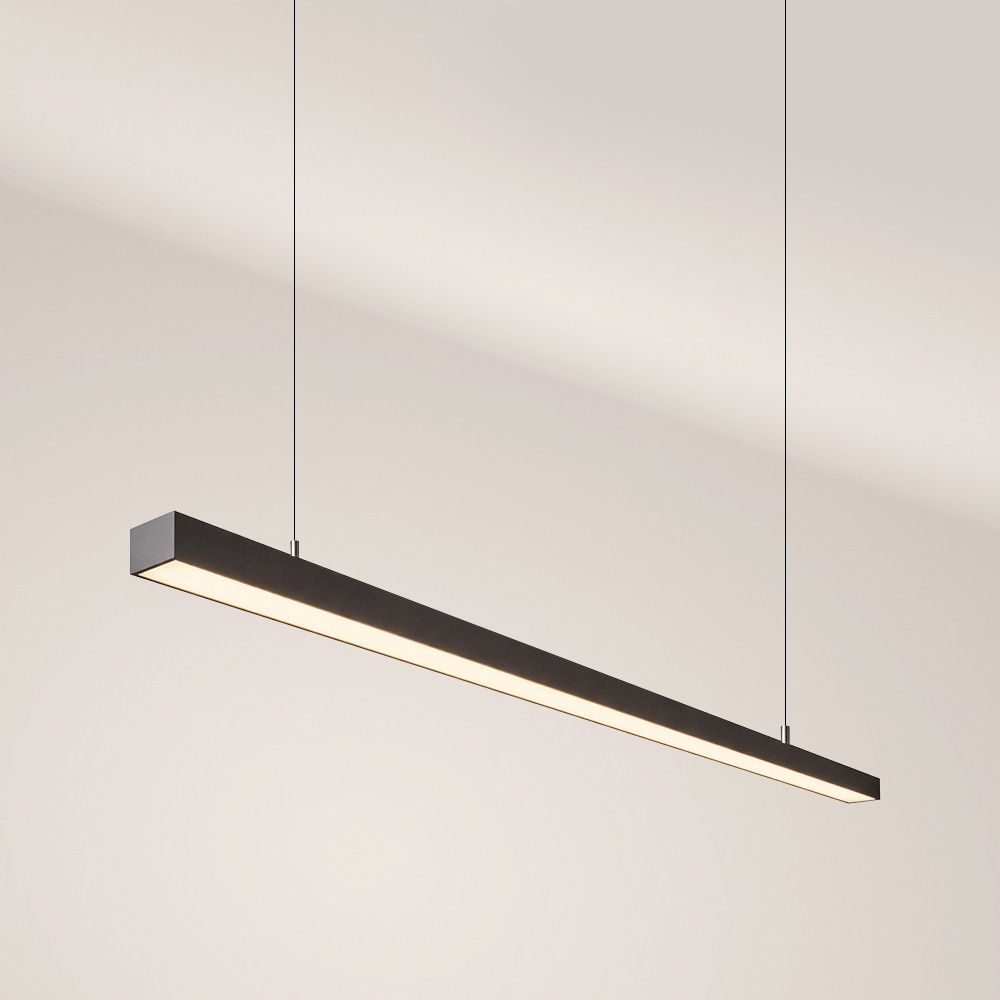 s.luce Oris LED linear lamp office pendant light XL custom-made 2700K in modern design