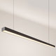s.luce Oris LED linear lamp office pendant light XL custom-made 2700K in modern design and elegant appearance.
