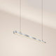 s.luce Oris LED linear lamp office pendant light XL custom-made 2700K in modern design, ideal for elegant offices.