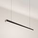 s.luce Oris LED linear light office pendant lamp XL made to measure 4000K in modern design and elegant black.