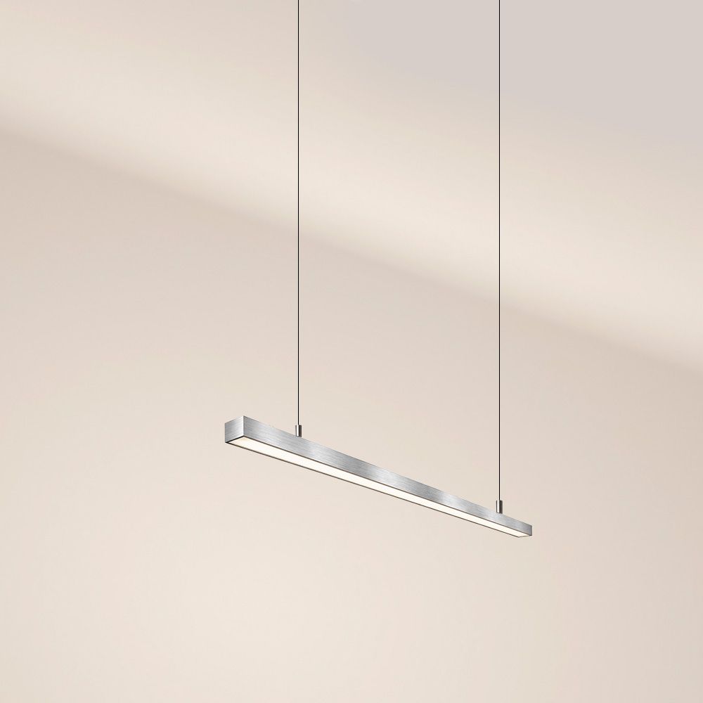 s.luce Oris LED linear light office pendant lamp XL made to measure 4000K in modern design, handcrafted.