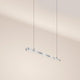 s.luce Oris LED linear light office pendant lamp XL made to measure 4000K in modern design, handcrafted.