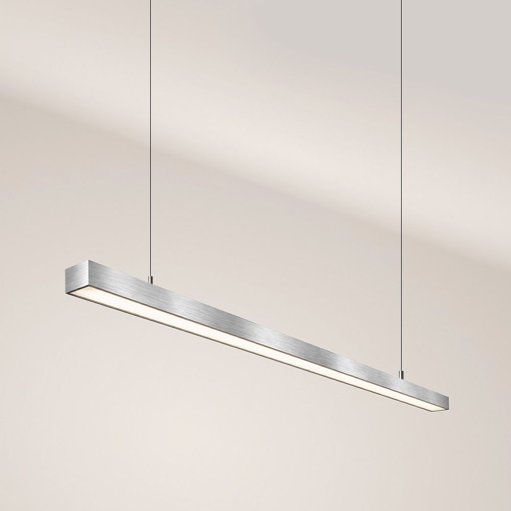 s.luce Oris LED linear light office pendant lamp XL made to measure 4000K in modern design and elegant execution.