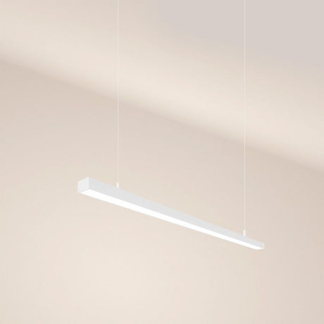 s.luce Oris LED linear light office pendant lamp XL made to measure 4000K – modern, simple pendant lamp in white.