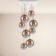s.luce Progress XL 8-light gallery light with modular canopy